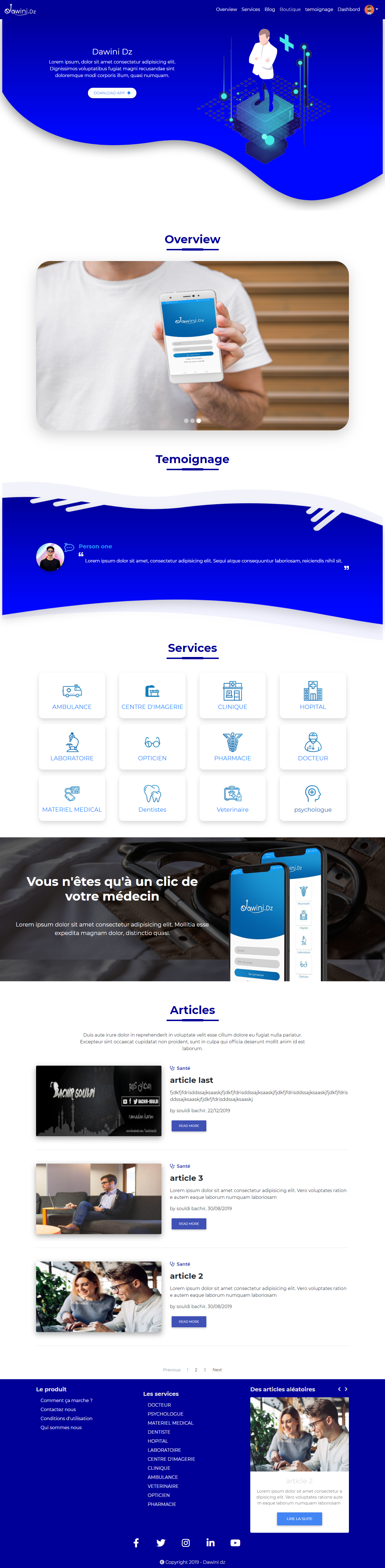 Healthcare Website