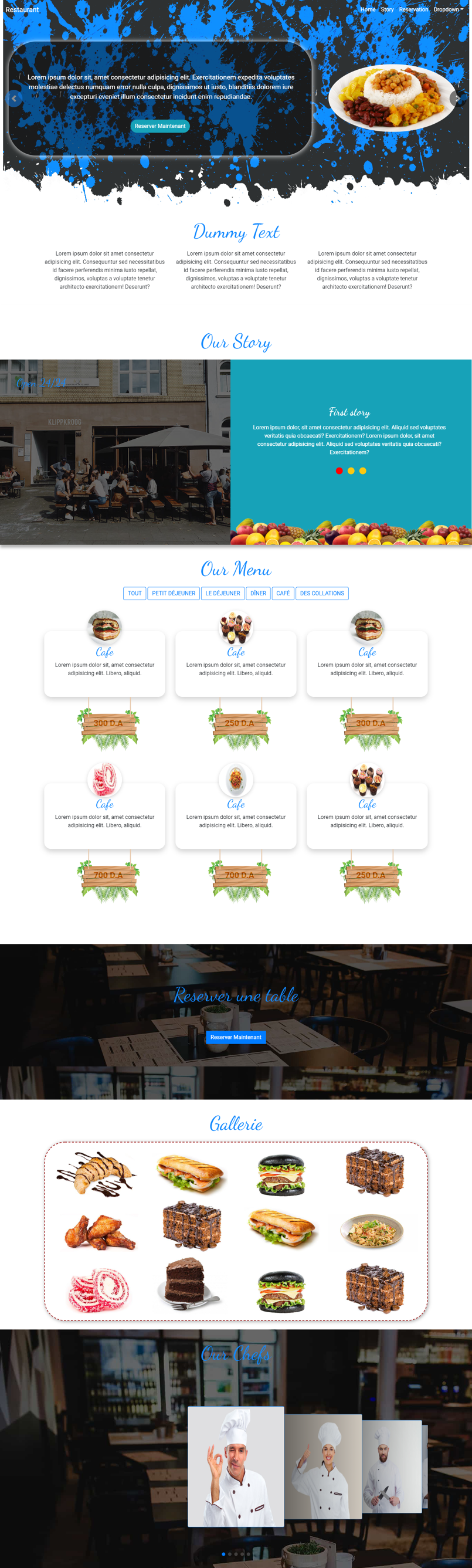 Restaurant Website